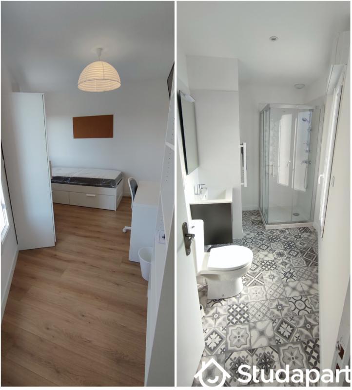 Chambre - 9 m² - 1 pièce