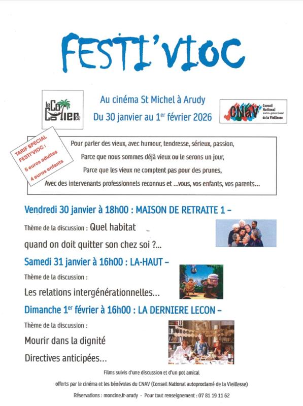 Festi'vioc - Cinéma Arudy : là-haut