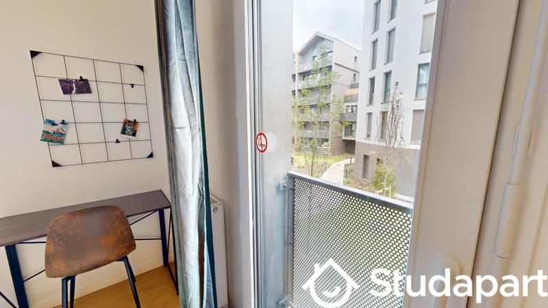 Chambre - 9 m² - 1 pièce