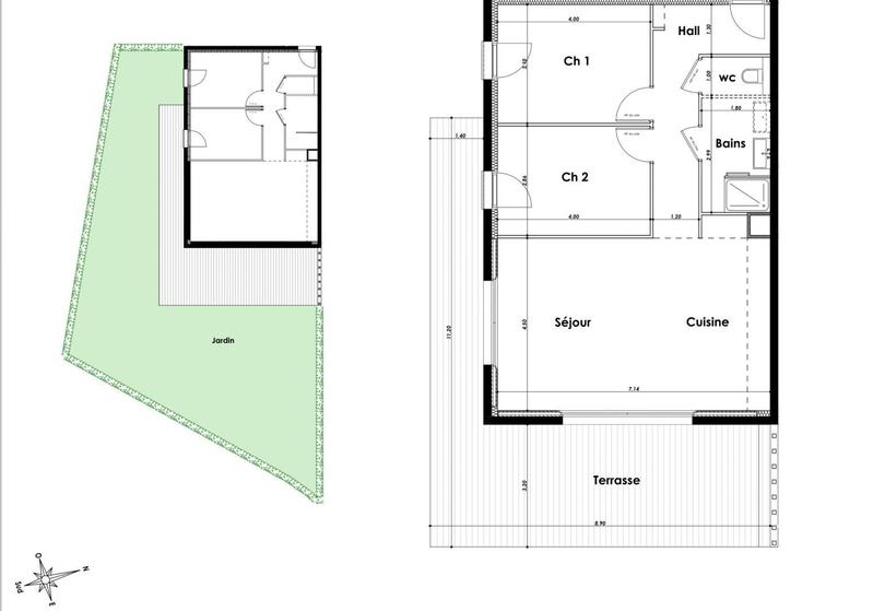 Appartement - 73 m² - 3 pièces