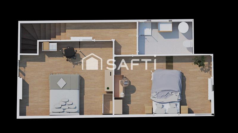 Appartement - 76 m² - 3 pièces