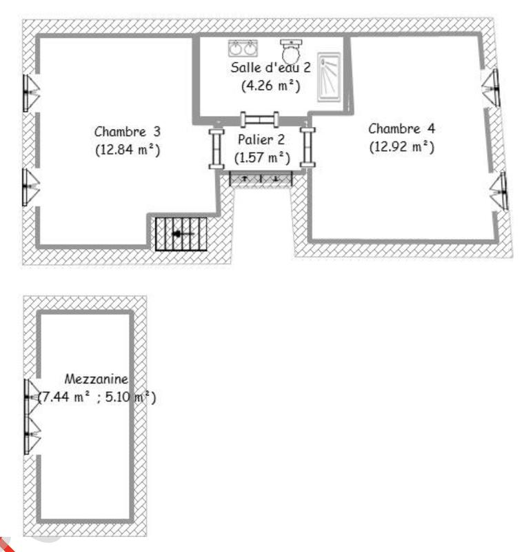 Maison - 98 m² - 5 pièces