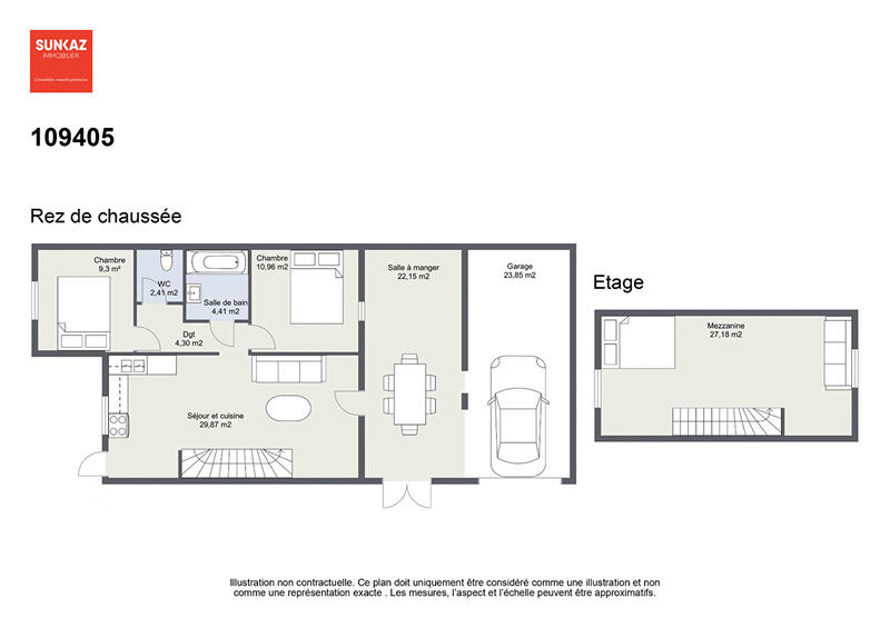 Maison - 111 m² - 5 pièces