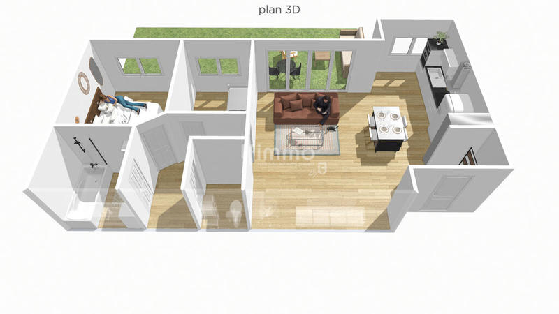 Appartement - 70 m² - 3 pièces