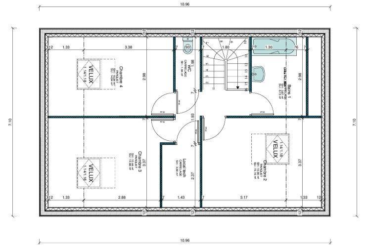 Maison traditionnelle - 106 m² - 5 pièces