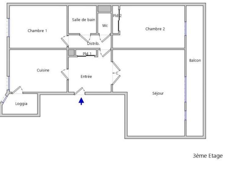 Appartement - 81 m² - 3 pièces