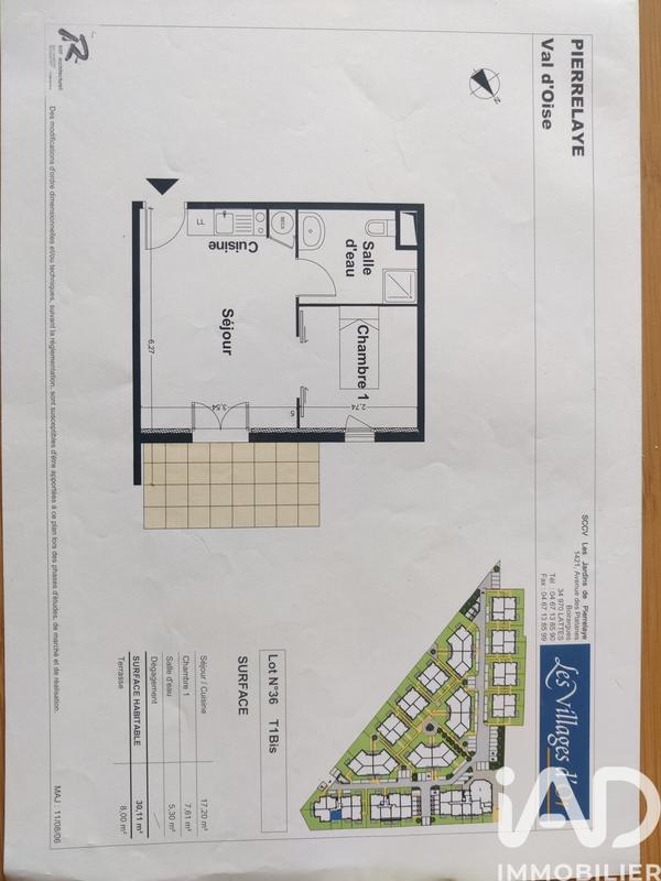 Appartement - 30 m² - 2 pièces