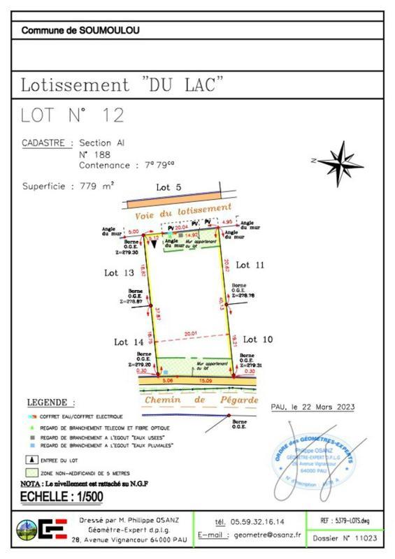 Terrain constructible - 487 m²