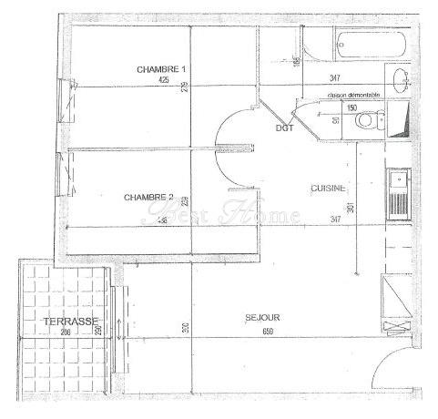 Appartement - 59 m² - 3 pièces