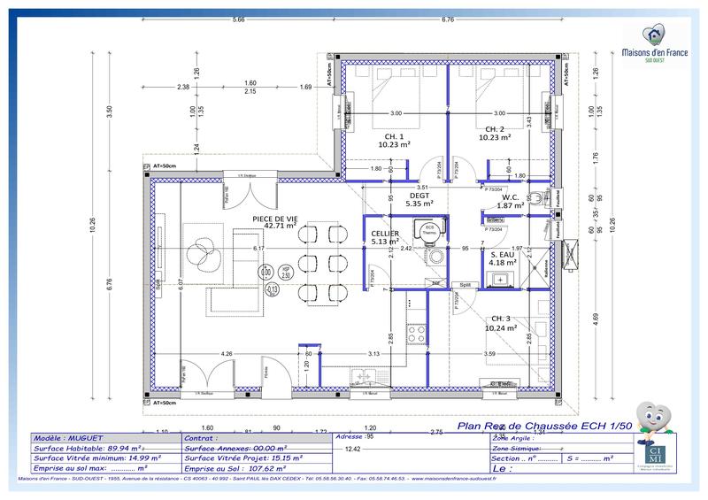 Maison - 90 m² - 4 pièces