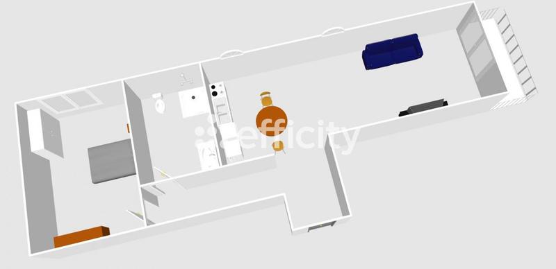 Appartement - 53 m² - 2 pièces