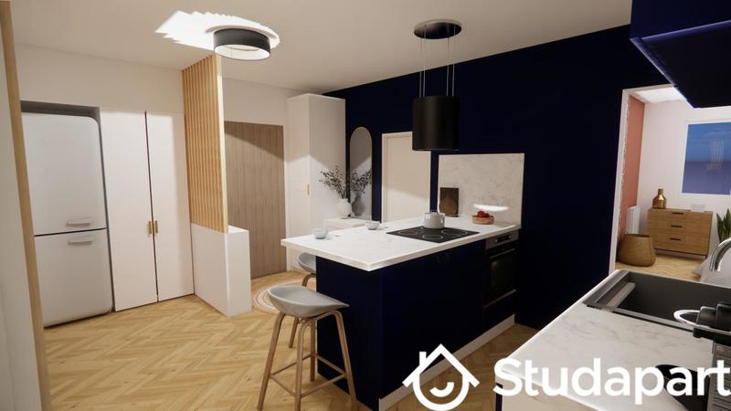 Chambre - 14 m² - 1 pièce