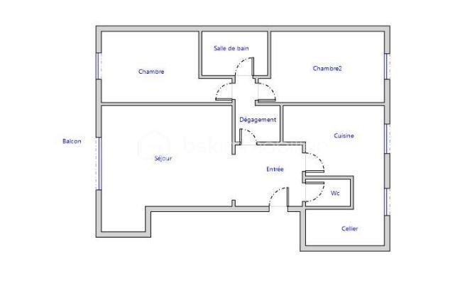 Appartement - 57 m² - 3 pièces