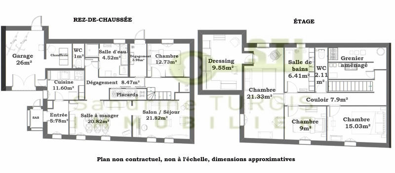 Maison de village - 164 m² - 6 pièces