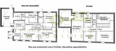 Maison de village - 164 m² - 6 pièces