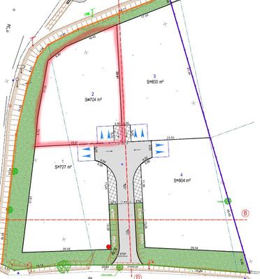 Terrain - 704 m²