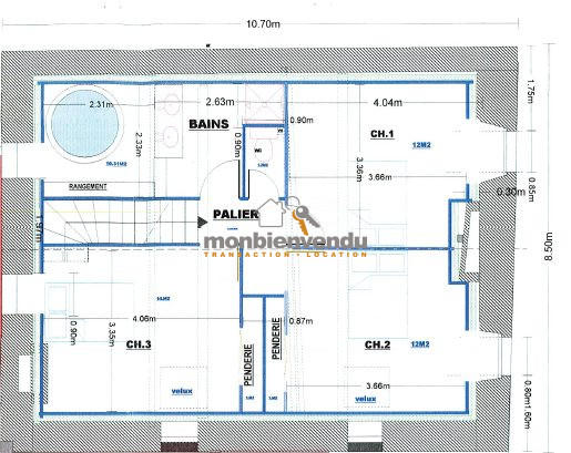 Maison ancienne - 132 m² - 4 pièces