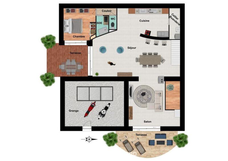 Maison de village - 134 m² - 4 pièces