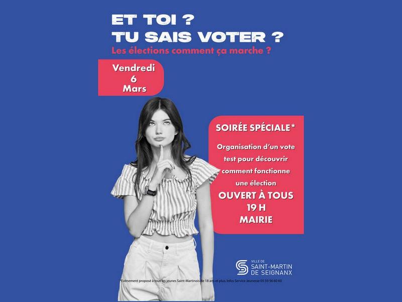 Soirée citoyenneté : et toi? Tu sais voter ?