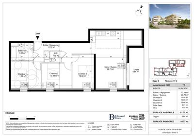 Duplex - 81 m² - 4 pièces