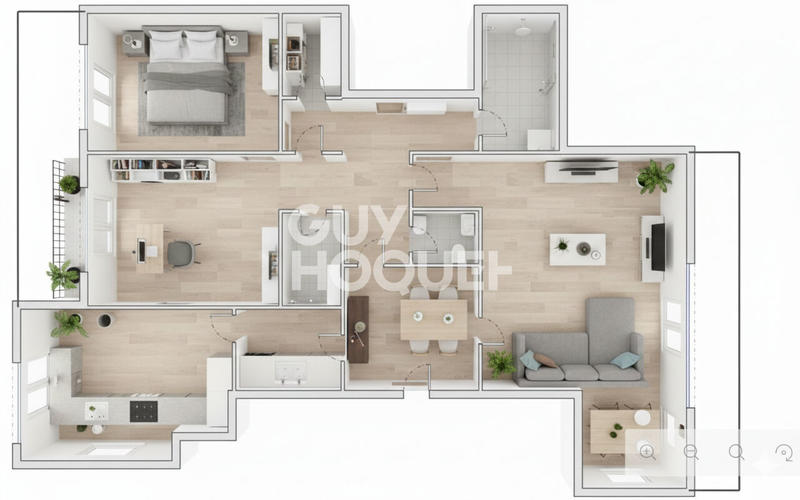 Appartement - 78 m² - 3 pièces