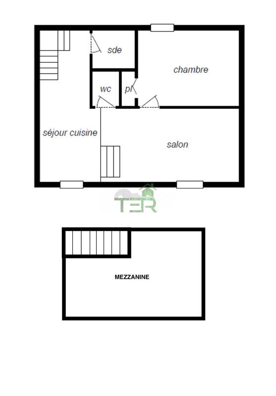 Duplex - 41 m² - 2 pièces