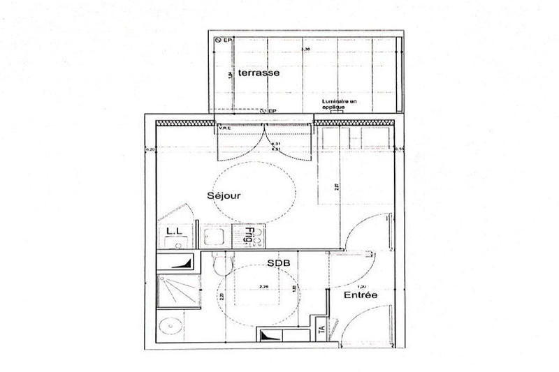 Appartement - 21 m² - 1 pièce