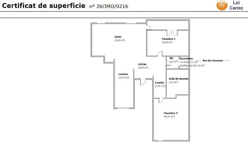 Appartement - 63 m² - 3 pièces