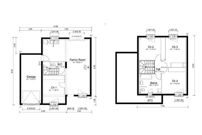 Maison - 91 m² - 5 pièces