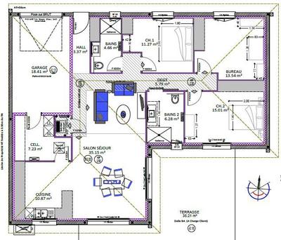 Maison - 114 m² - 5 pièces