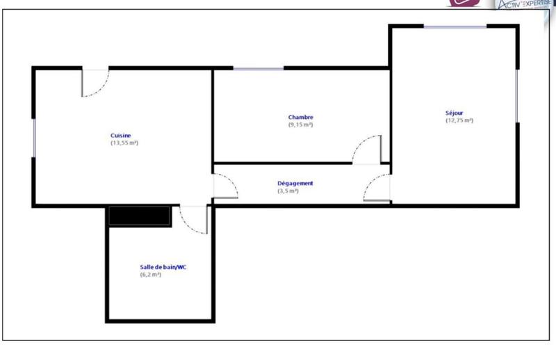 Appartement - 45 m² - 2 pièces
