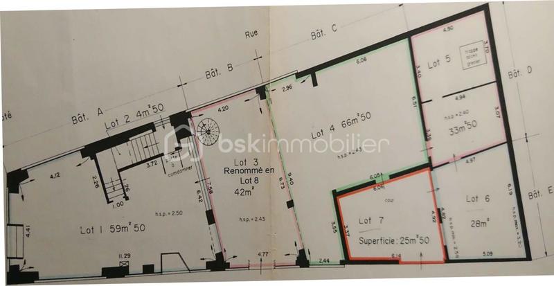 Local commercial - 196 m² - 7 pièces