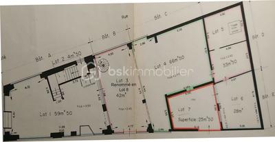 Local commercial - 196 m² - 7 pièces