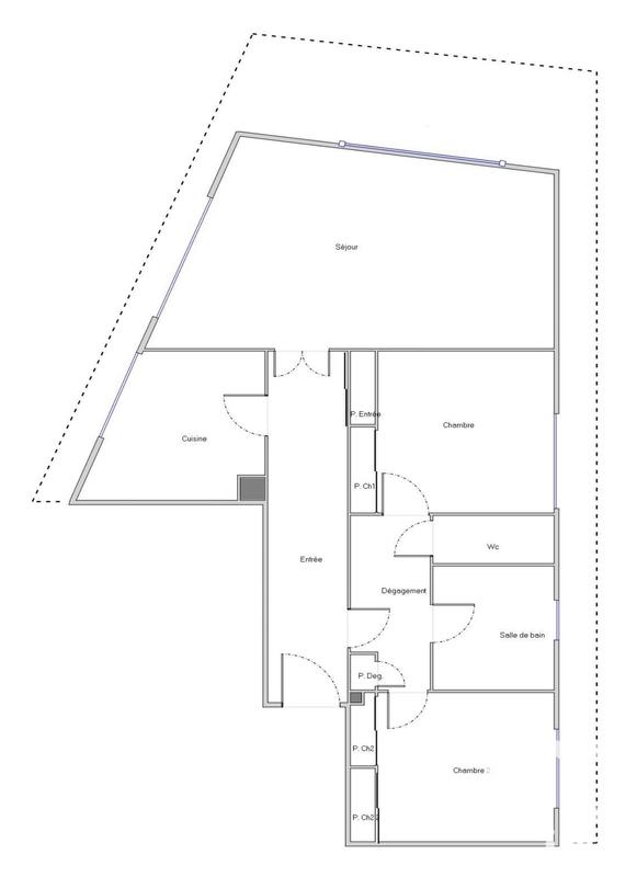 Appartement - 84 m² - 3 pièces