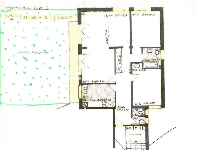 Appartement - 86 m² - 4 pièces
