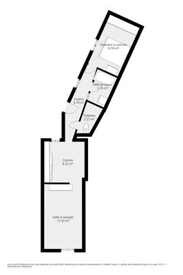 Appartement - 40 m² - 2 pièces