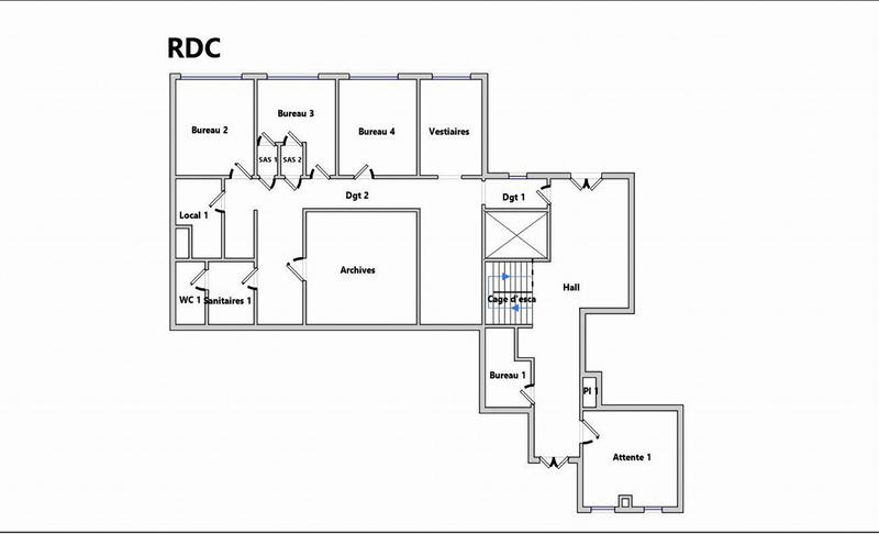 Bureau - 557 m² - 25 pièces