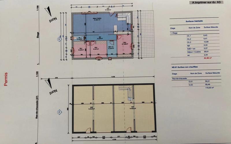 Maison - 83 m² - 4 pièces