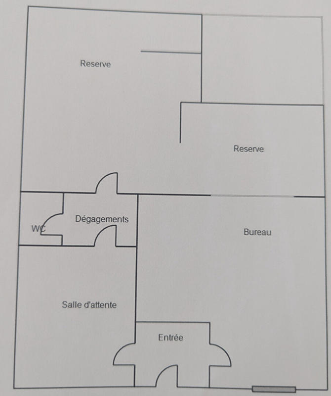 Local commercial - 60 m² - 1 pièce