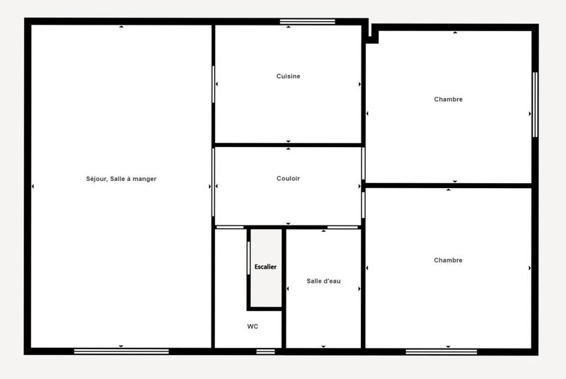 Maison - 92 m² - 5 pièces