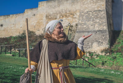 Visite théatralisée, Caen la ville de Guillaume et Mathilde