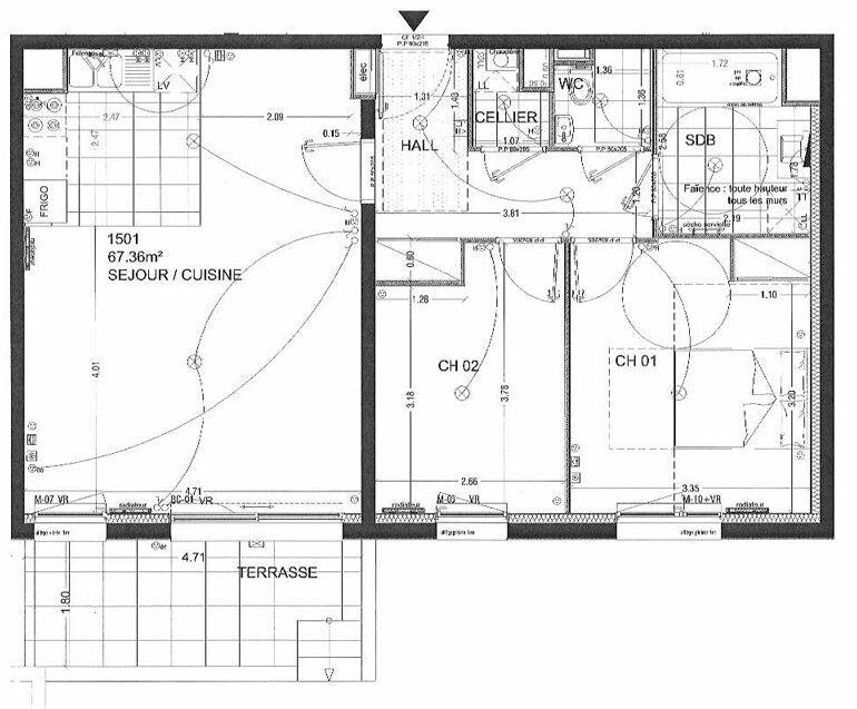 Appartement - 67 m² - 3 pièces