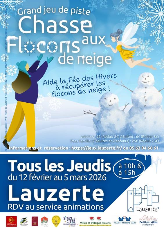 Jeu de piste : chasse aux flocons de neige
