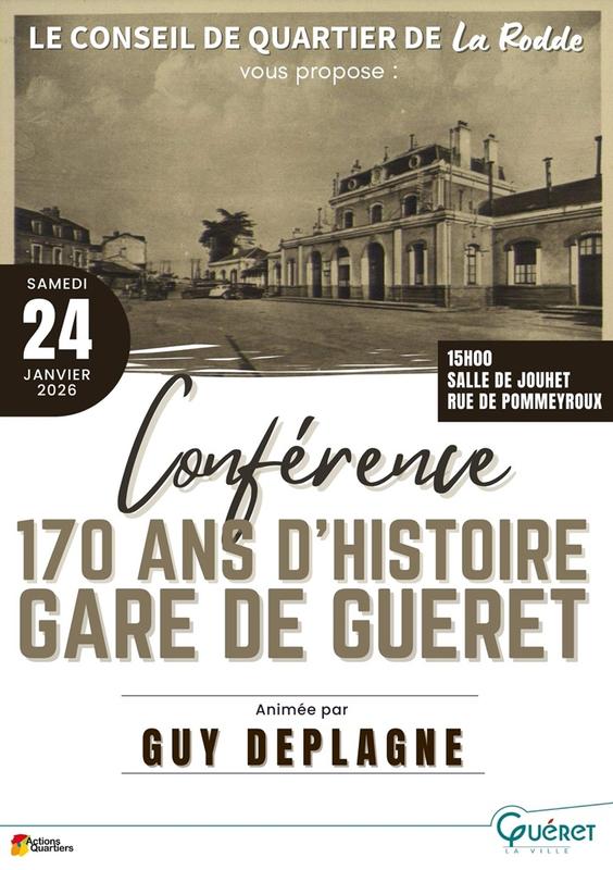 Conférence : 170 ans d'histoire de la gare de Guéret