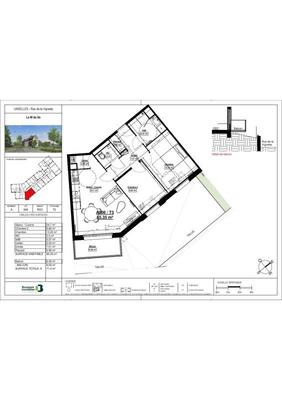 Appartement - 65 m² - 3 pièces