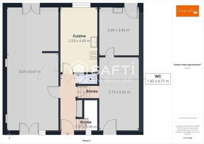 Maison - 91 m² - 5 pièces