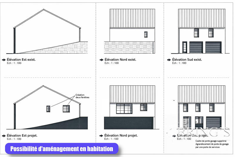 Maison - 100 m² - 1 pièce