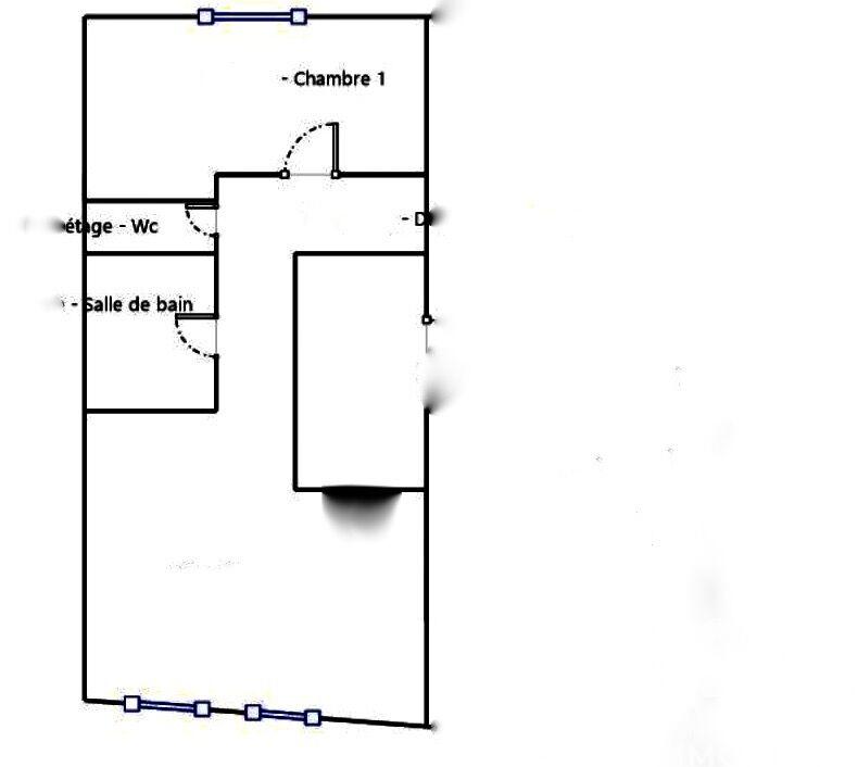 Appartement - 56 m² - 2 pièces