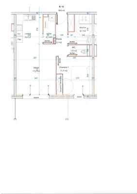 Appartement - 51 m² - 2 pièces