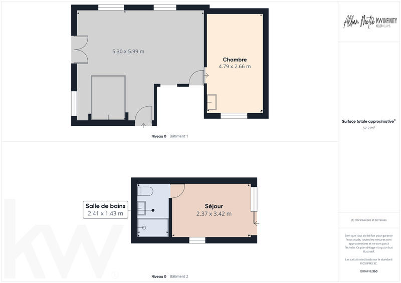 Maison ancienne - 48 m² - 4 pièces